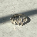 Silver Heartbeat Ring