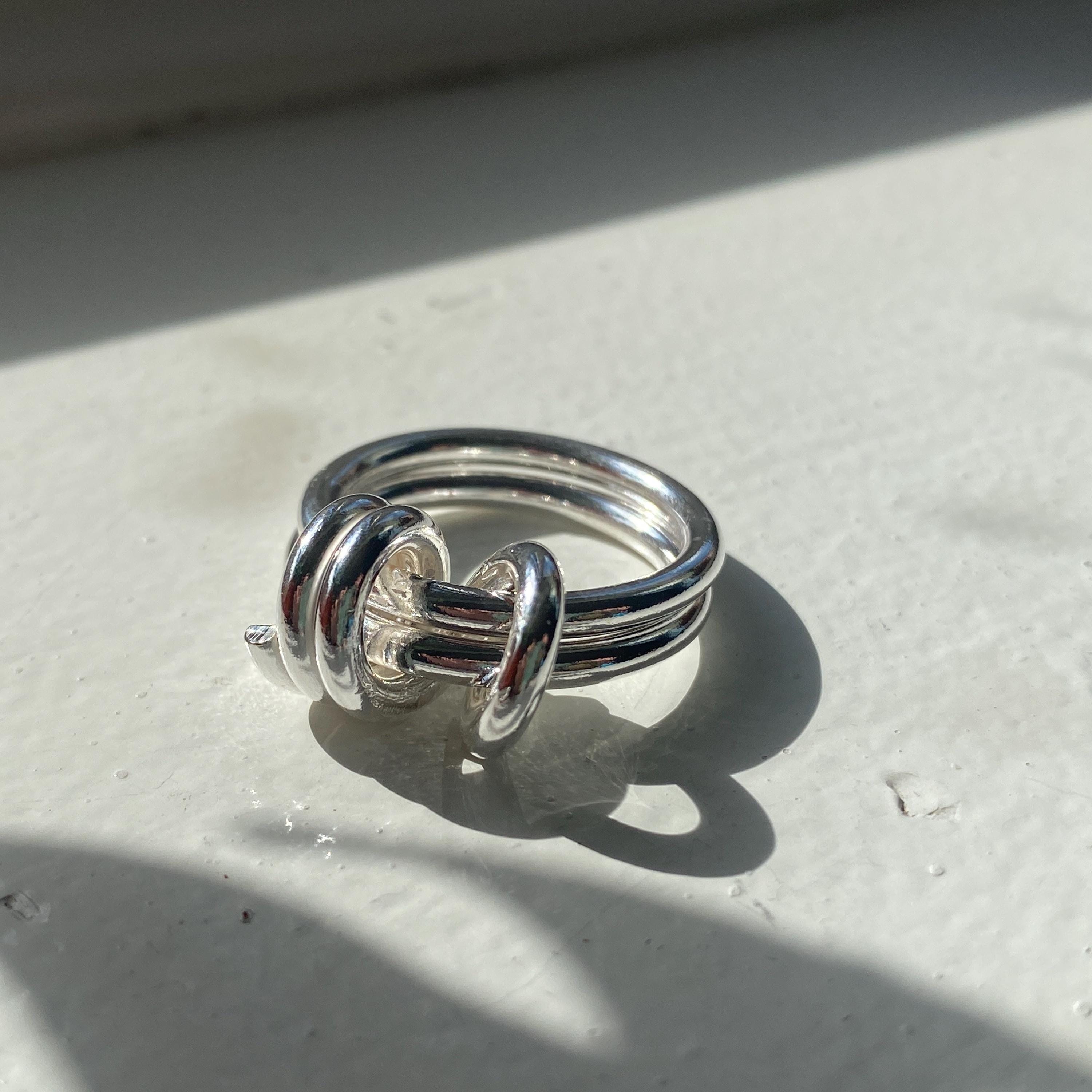 Sterling Silver Multi-Link Ring
