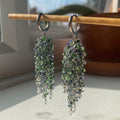 Blue & Green Waterfall Earrings