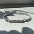 Sterling Silver Chain Cuff Bracelet