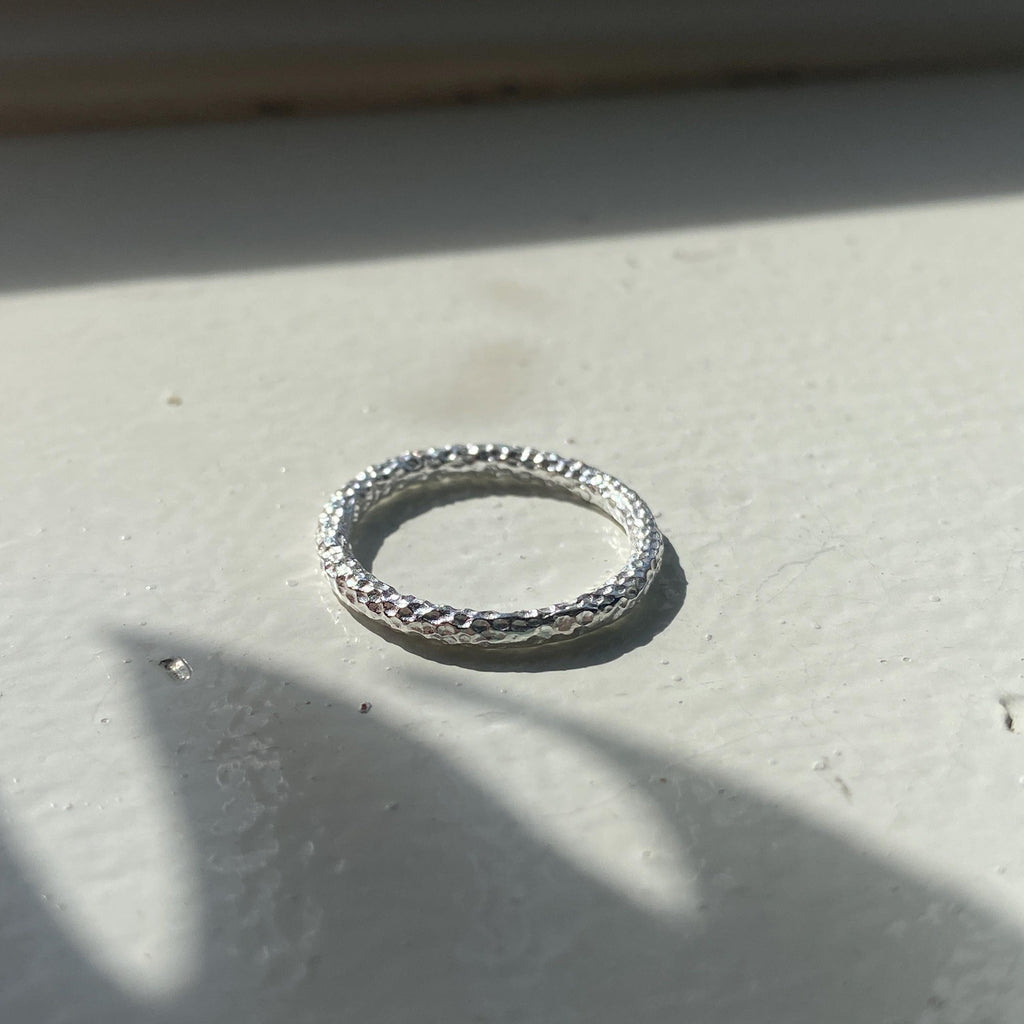Sterling Silver Textured Ring
