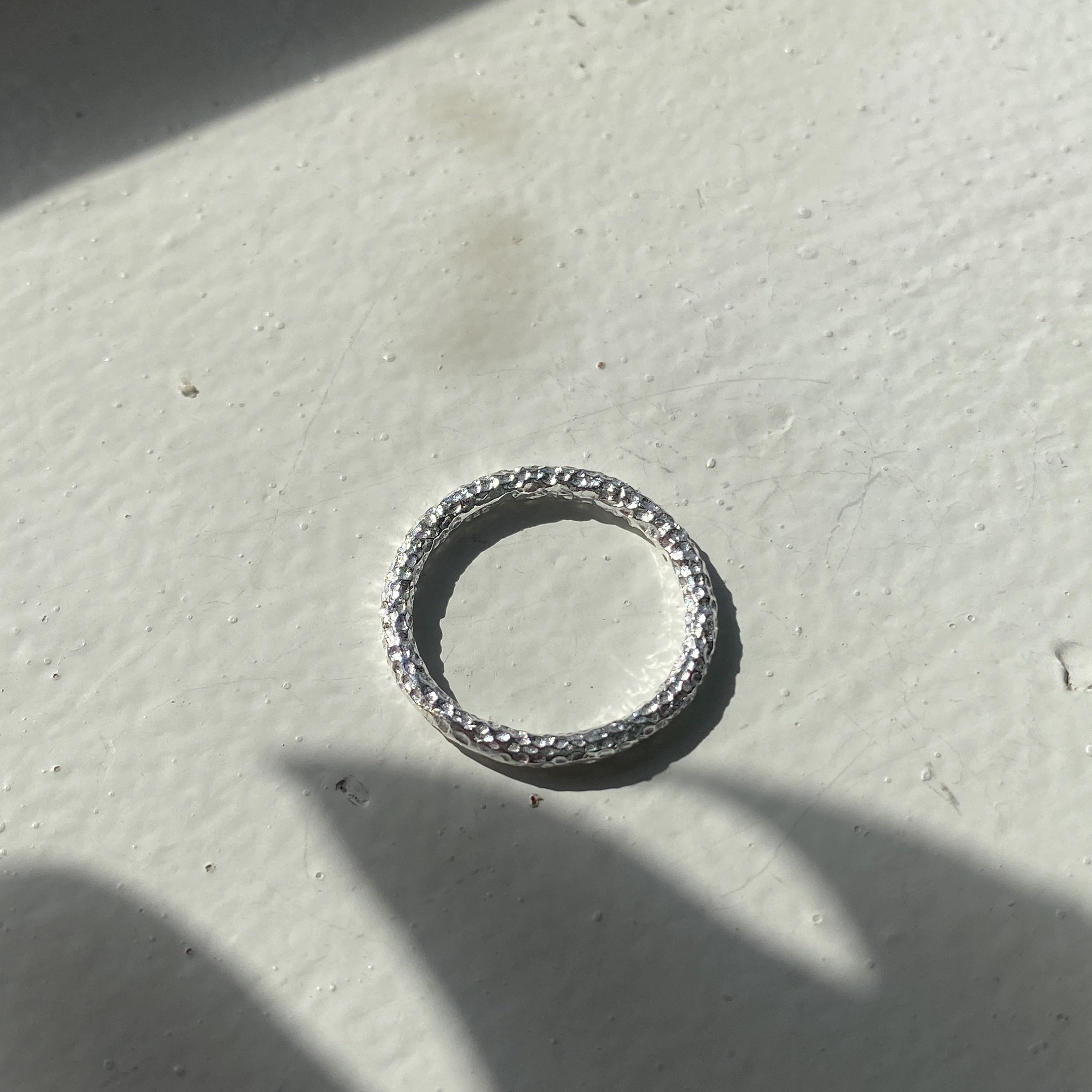 Sterling Silver Textured Ring