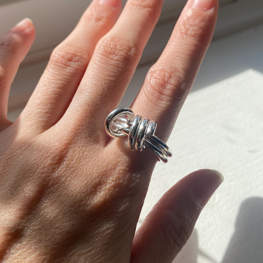 Sterling Silver Multi-Link Ring