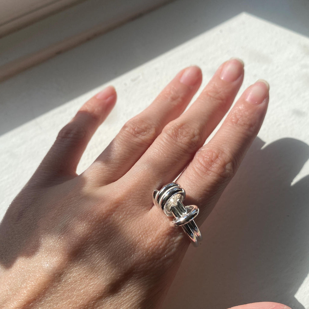 Sterling Silver Multi-Link Ring