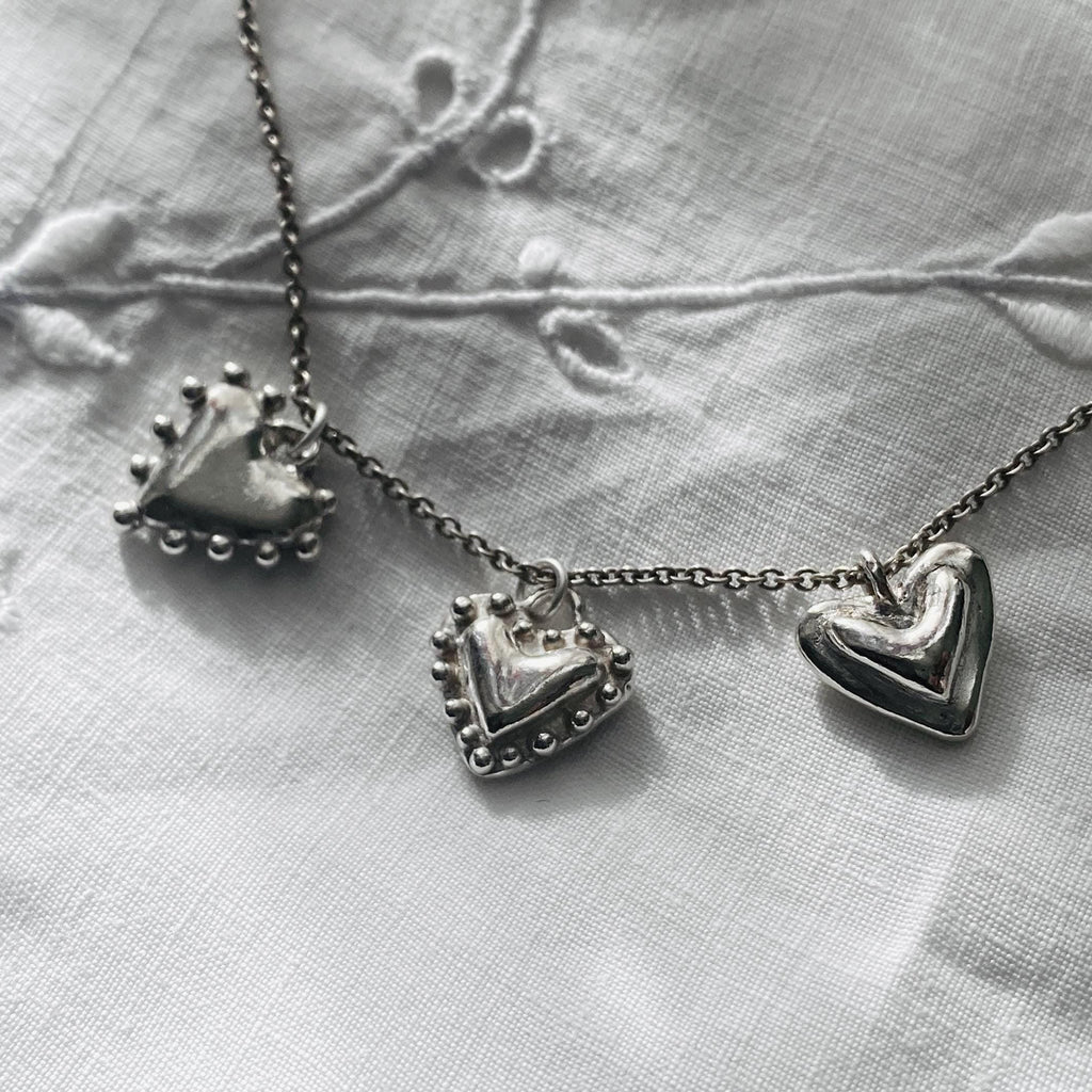 Handcrafted Sterling Silver Heart Necklace